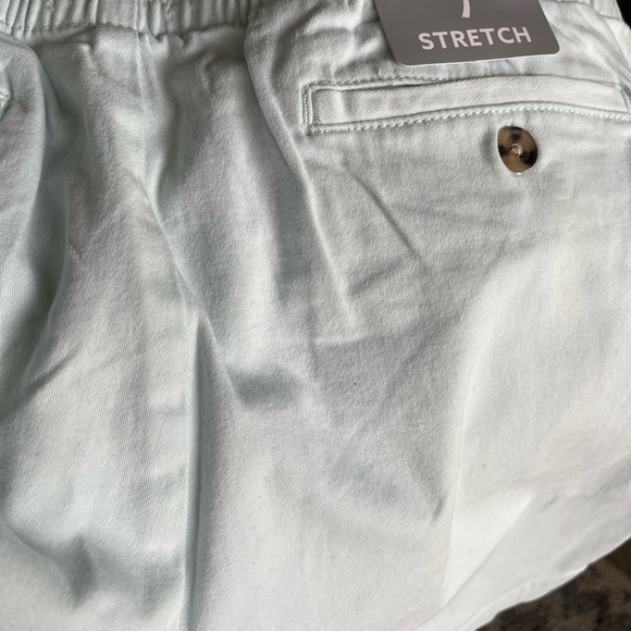 NWT Mens Surf and Swim Co Stretch Chino Shorts Size Medium Light Powder Blue. - Picture 7 of 9
